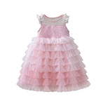 Vestido Infantil de Tule Alcinha Borboletas
