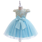 Vestido De Festa Infantil Floral com Lacinho