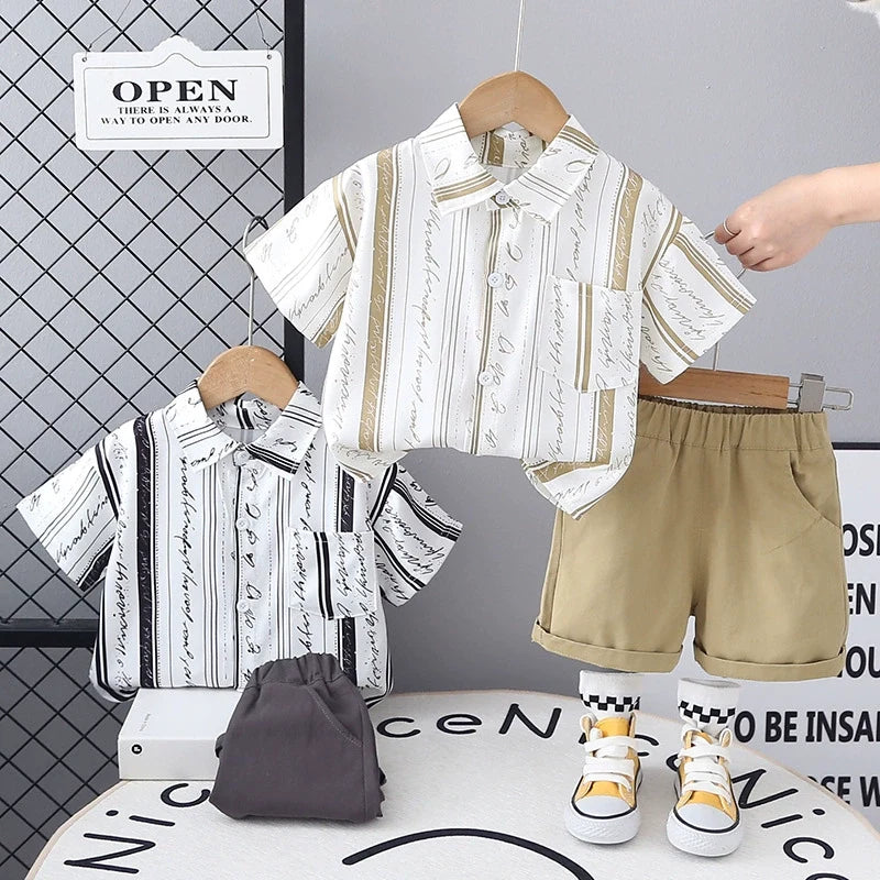 Conjunto Infantil Masculino Lístras Bolsinho