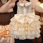 Vestido de Festa Infantil Brilhante Lacinho