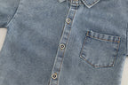 Conjunto Infantil 3 Peças Colete e Jeans