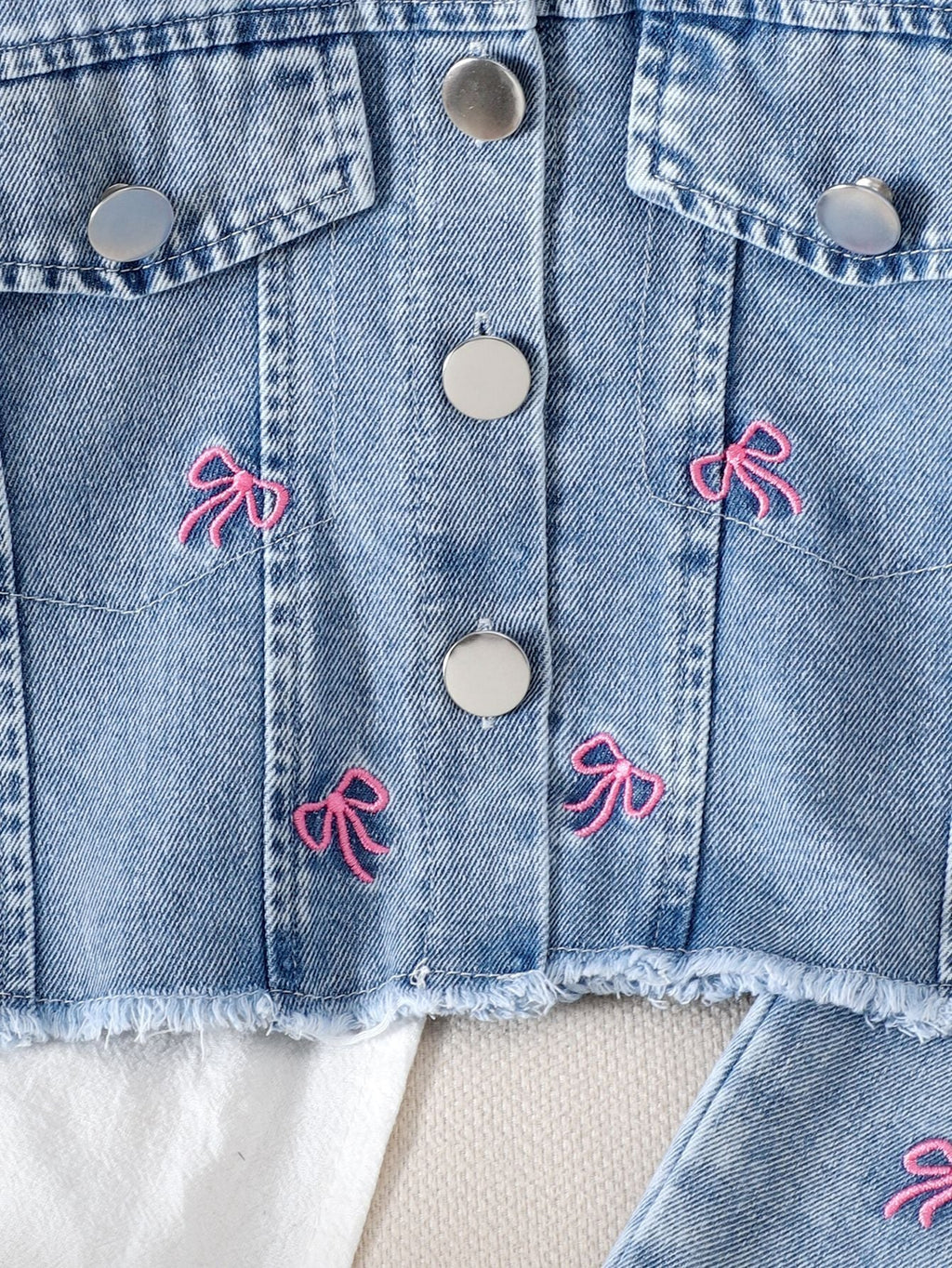 Conjunto Infantil Jeans Lacinhos