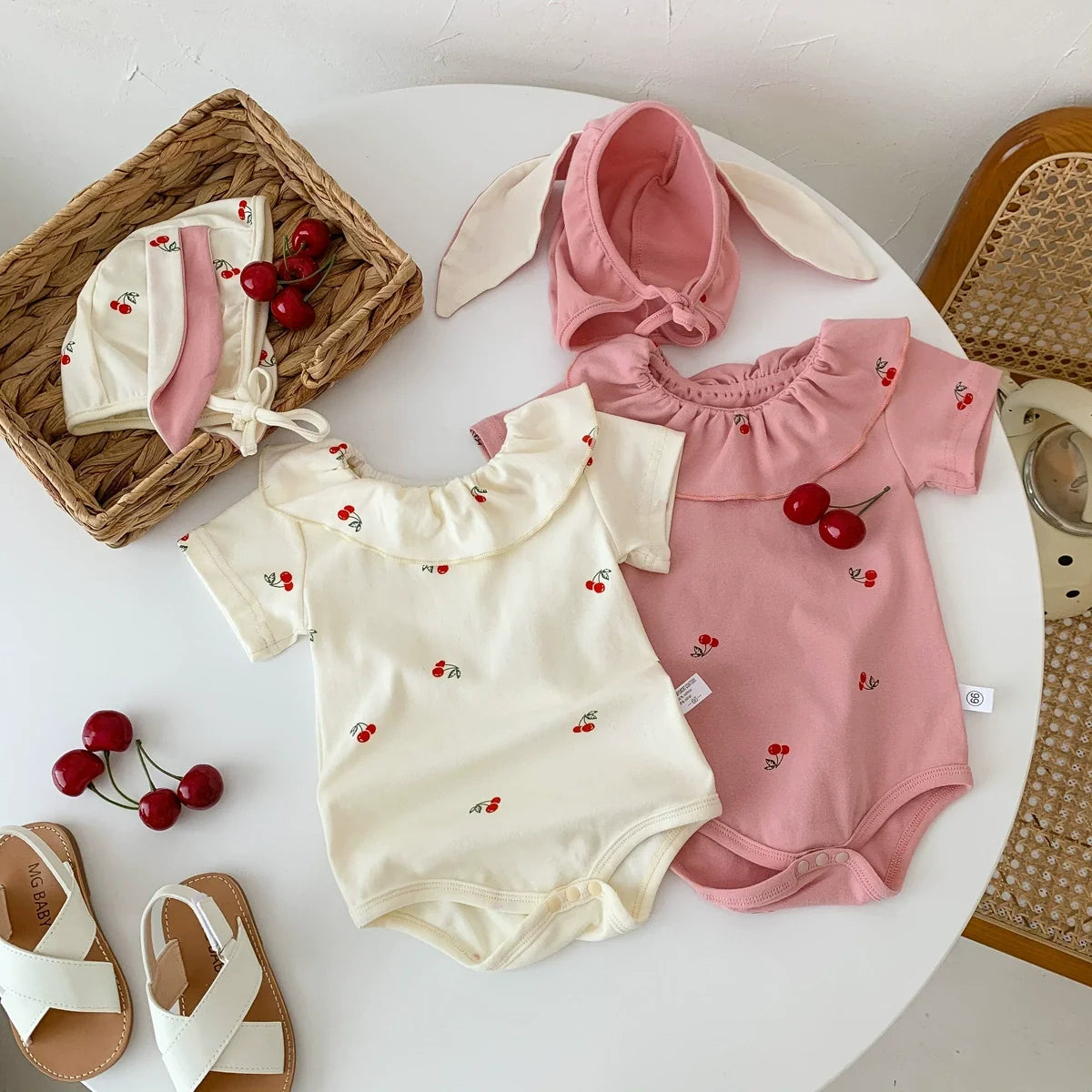 Body Infantil Feminino Cerejinhas