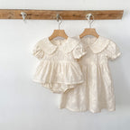 Vestido/ Body Infantil Renda Floral