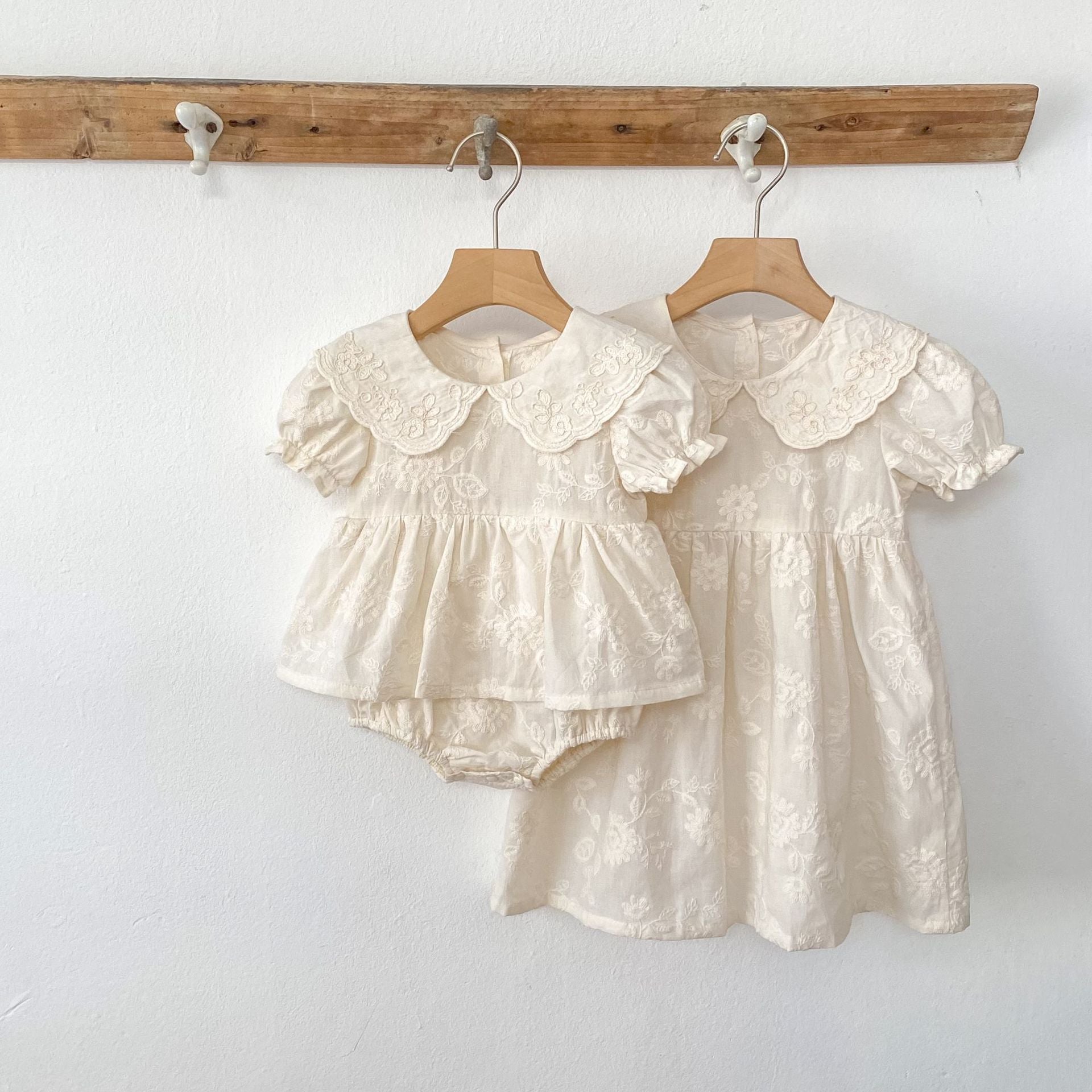 Vestido/ Body Infantil Renda Floral