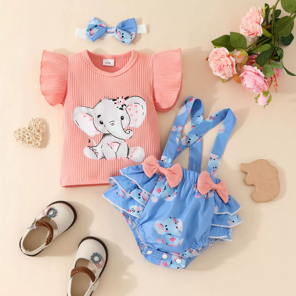 Body Infantil Elefantinhos