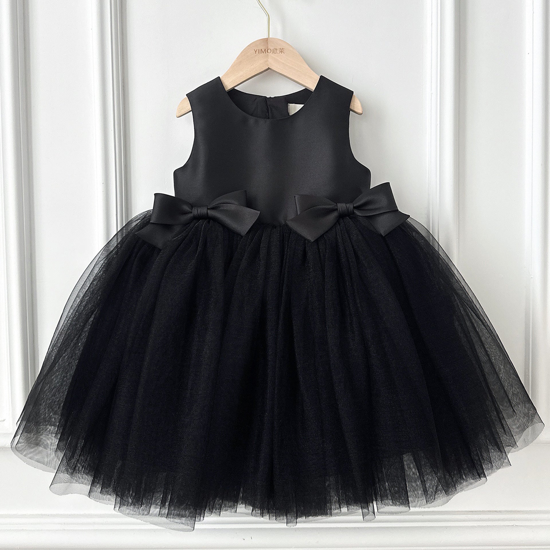 Vestido Infantil Cetim Lacinho
