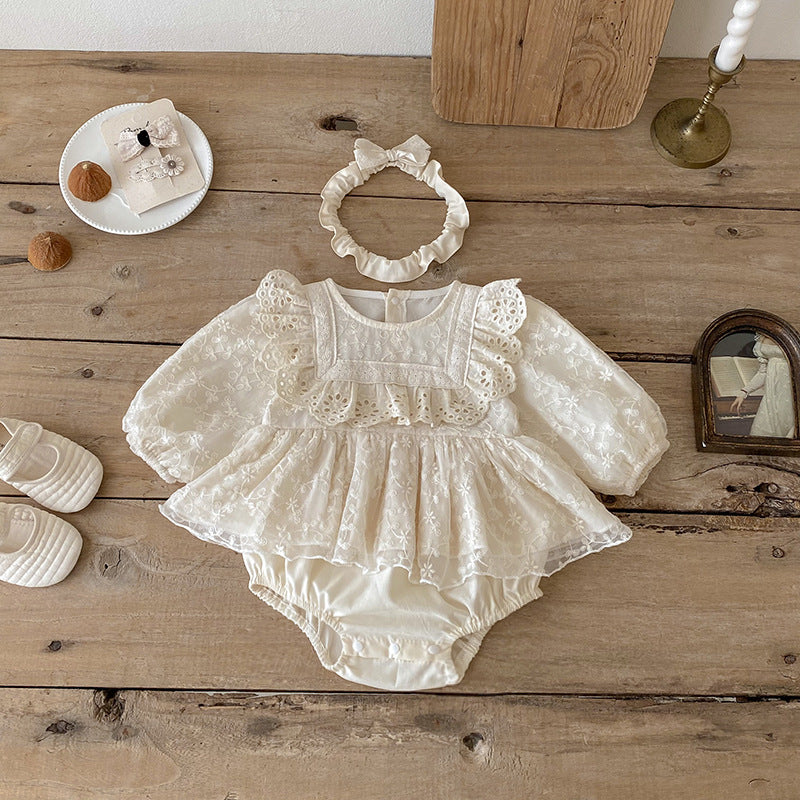 Body Infantil Feminino de Renda