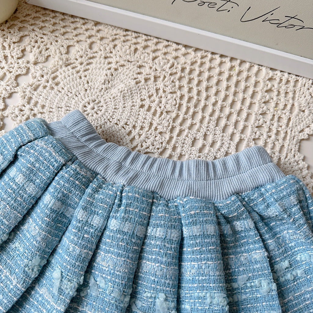 Conjunto Infantil 3 Peças Camisa e Tweed