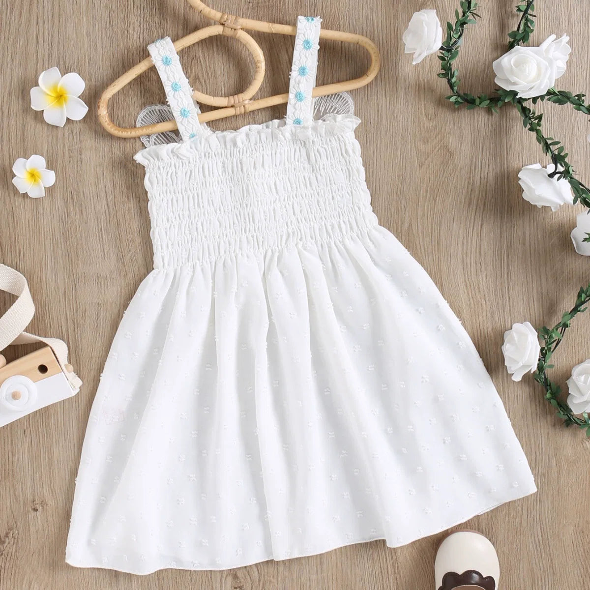 Vestido Infantil Asa Florzinhas