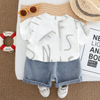 Conjunto Infantil Masculino T-Shirt e Jeans