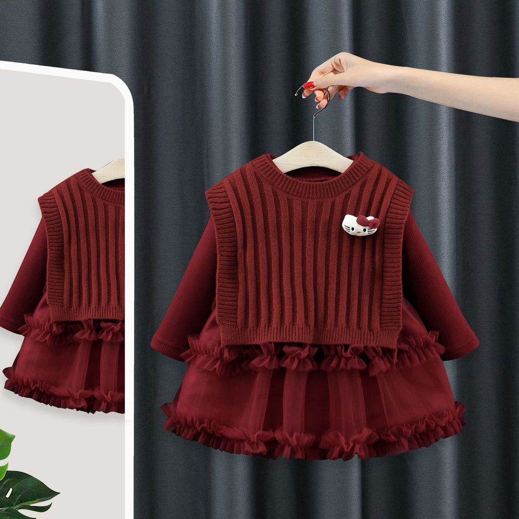 Conjunto Infantil Feminino Tule+ Colete