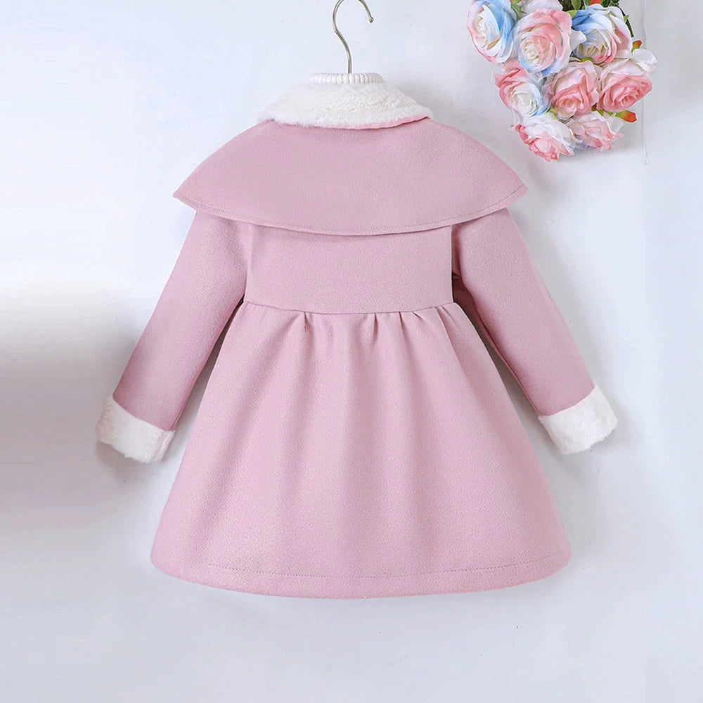 Casaco Infantil Rosa com Plush