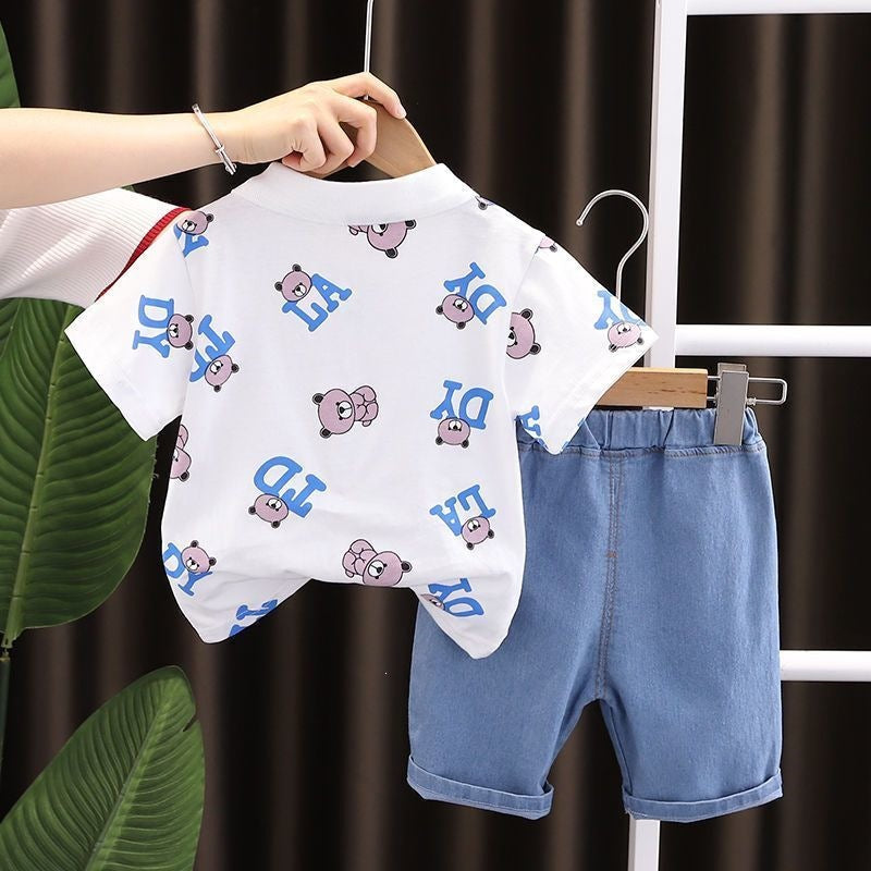 Conjunto Infantil Masculino Polo Ursinhos