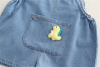 Conjunto Infantil Masculino  Jardineira Jeans