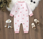 Macacão Infantil de Tricô Lacinho