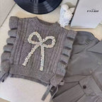 Conjunto Infantil Cinza 3 Peças Lacinho