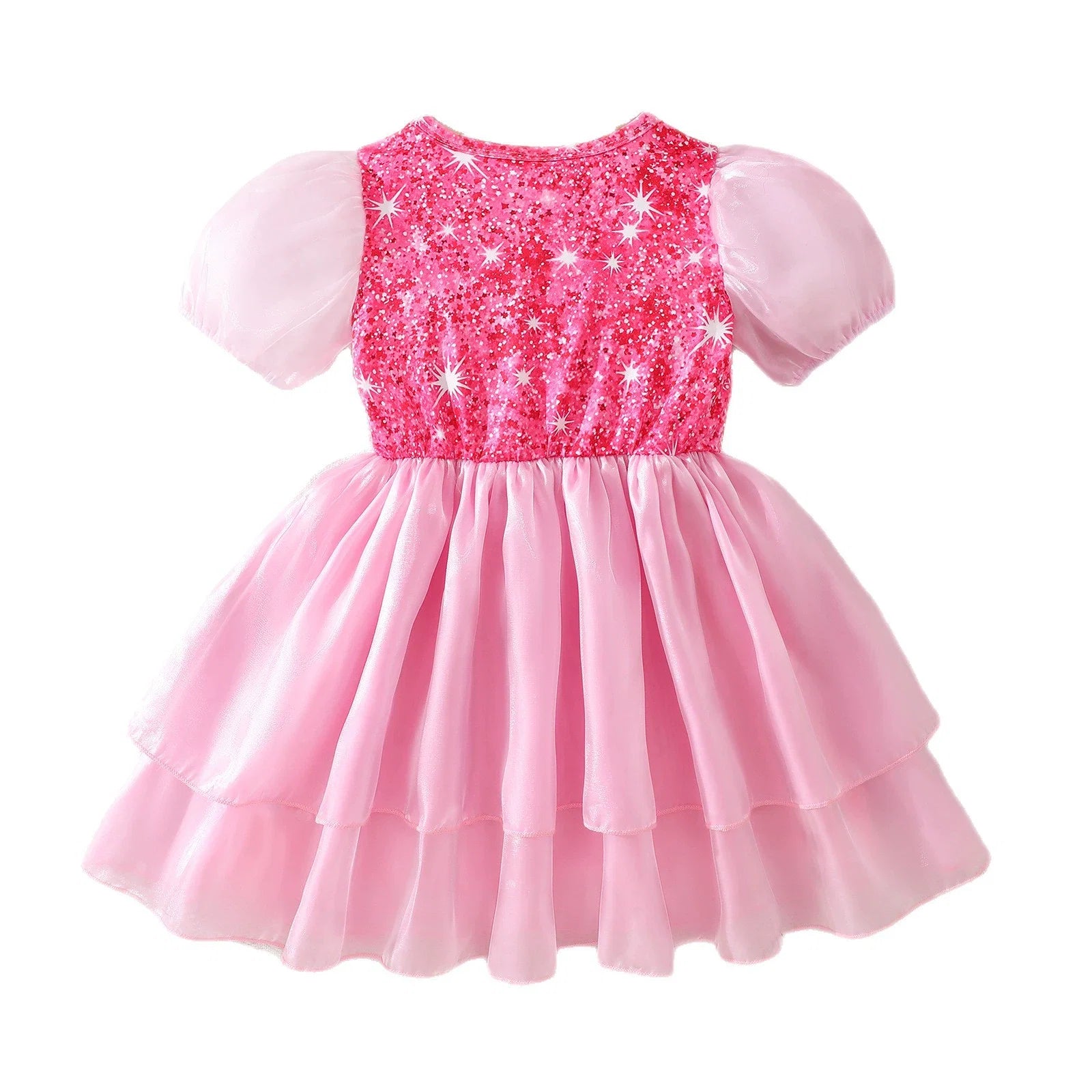 Vestido Infantil Pink Brilhante