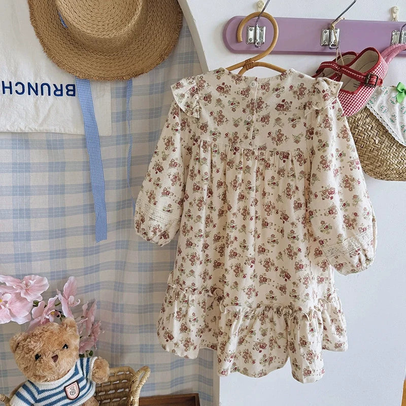 Vestido Infantil Flores Babadinhos