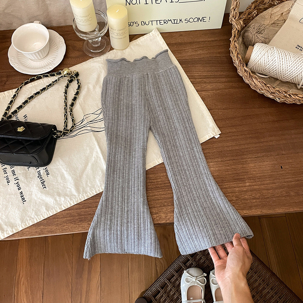 Calça Infantil Feminino de Tricô