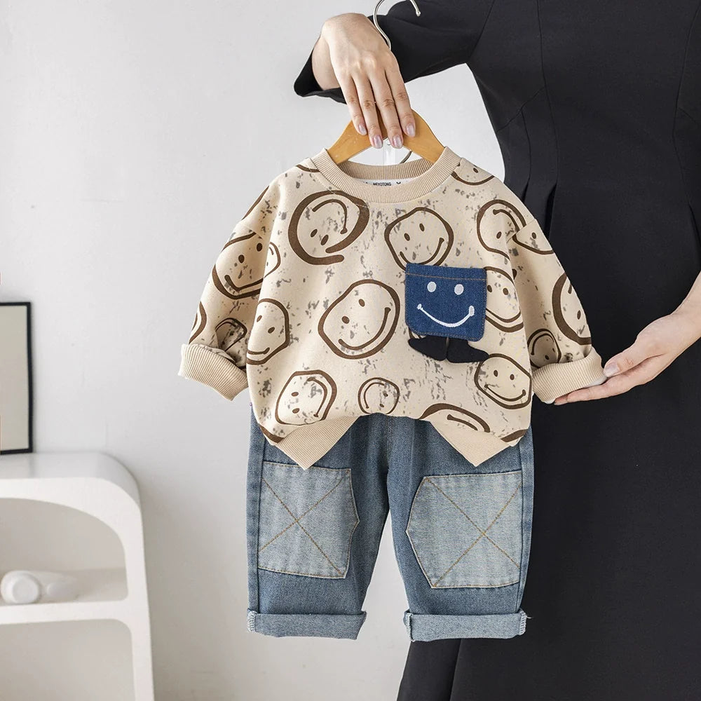 Conjunto Infantil Smiley e Jeans