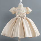 Vestido de Festa Brilhante Lacinho