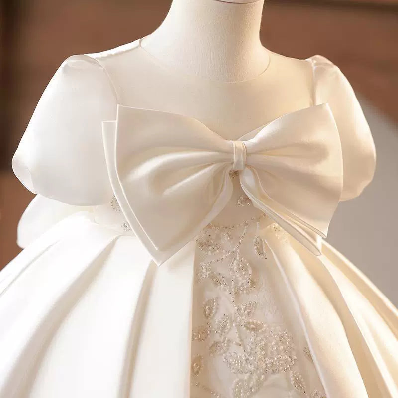 Vestido de Festa Laço e Flores