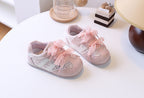Tênis Infantil Feminino Strass Lacinhos