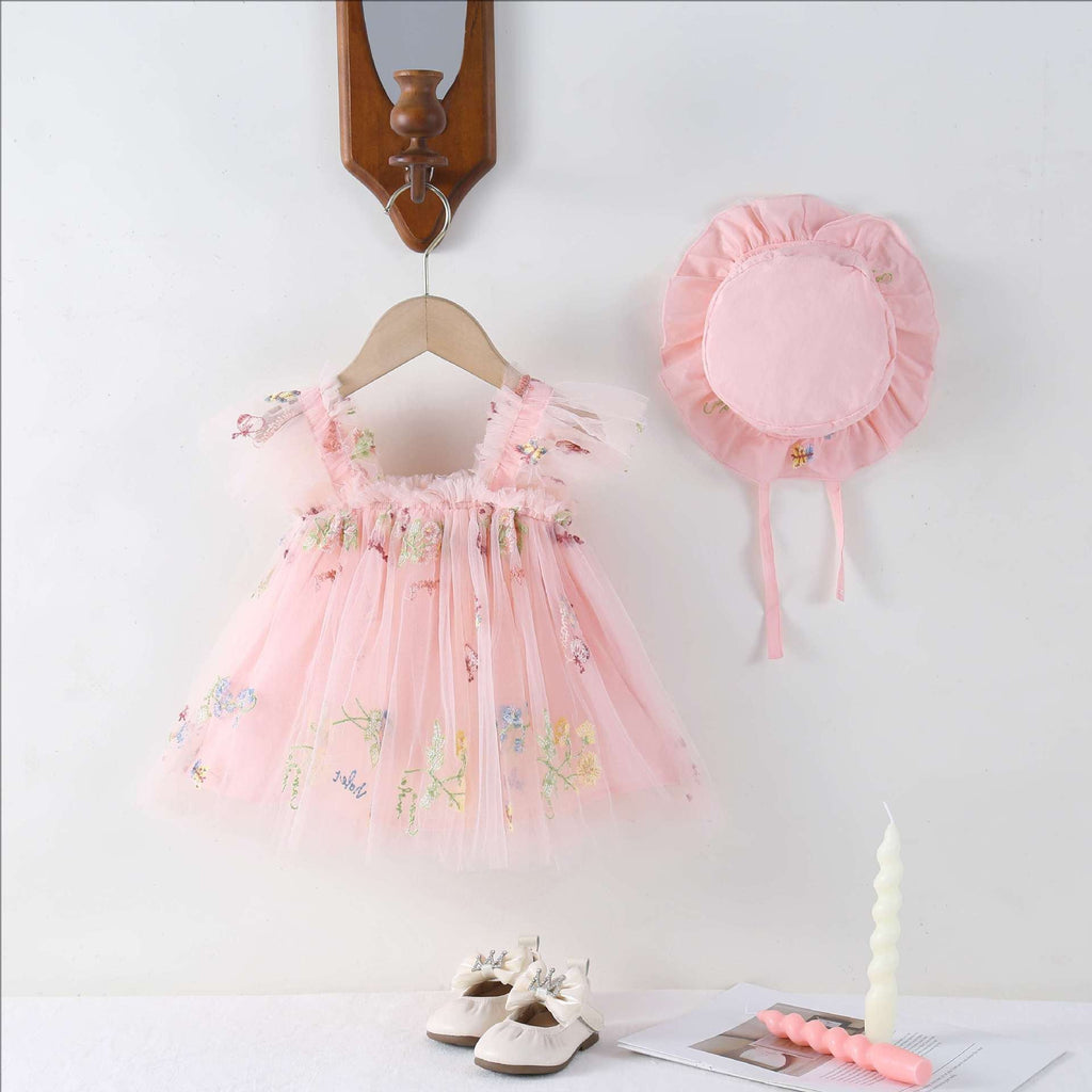 Vestido Infantil Floral Tulipa