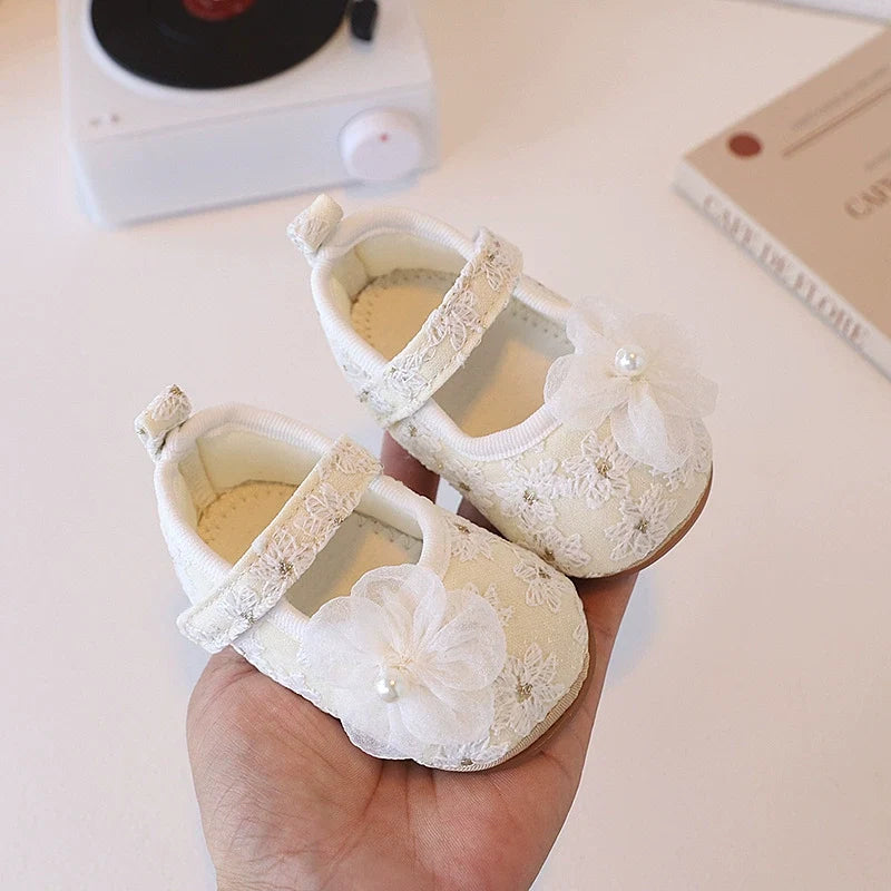 Sapato Infantil Feminino Renda Florzinha