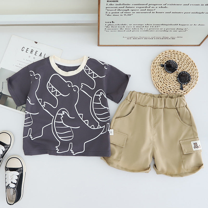Conjunto Infantil Verão Masculino Dinossauros