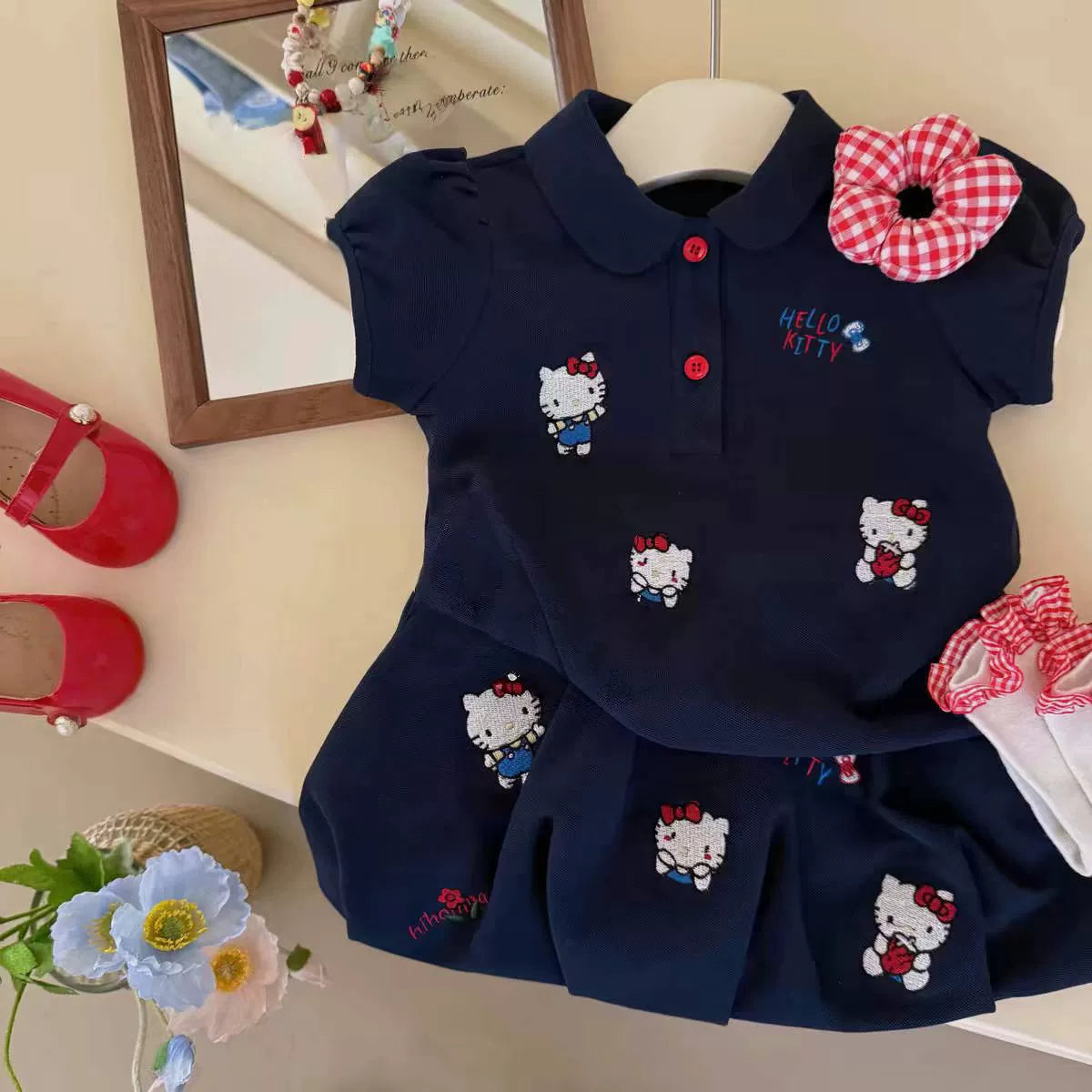 Conjunto/ Vestido Infantil Hello Kity