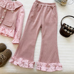 Conjunto Infantil Feminino Babadinhos Botões de Pérolas