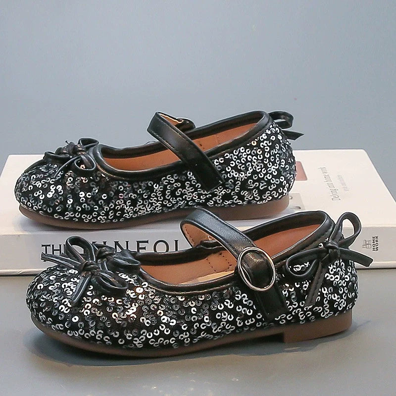 Sapato Infantil Brilhante Lacinhos
