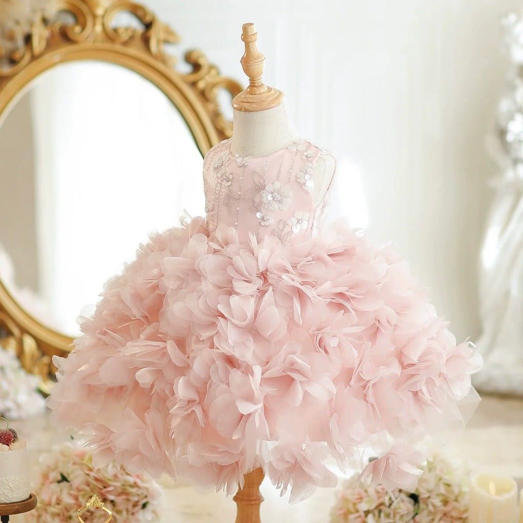 Vestido de Festa Floral Bordado