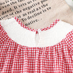 Vestido Infantil Xadrez Natal