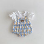 Body Infantil Xadrez Ursinho