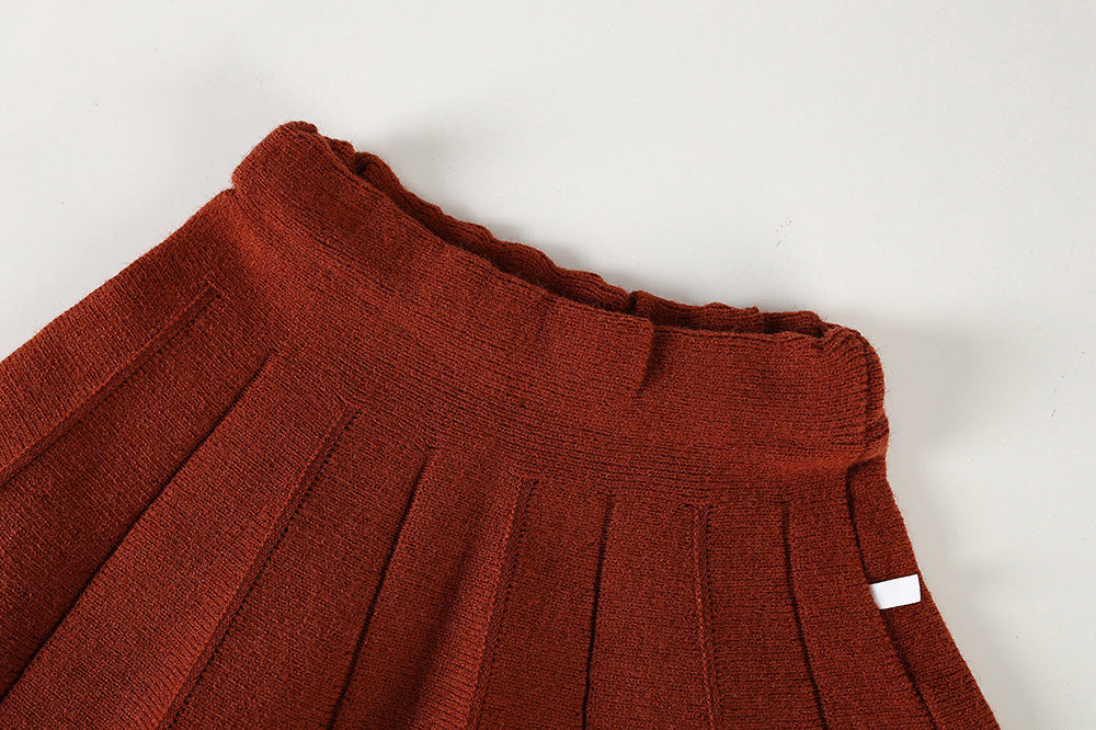 Conjunto de Tricô Feminino Corações Golinha