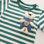 Conjunto Infantil Verão Lístras Ursinho
