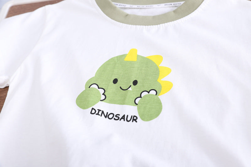 Conjunto Infantil Masculino Dino Bolsinha