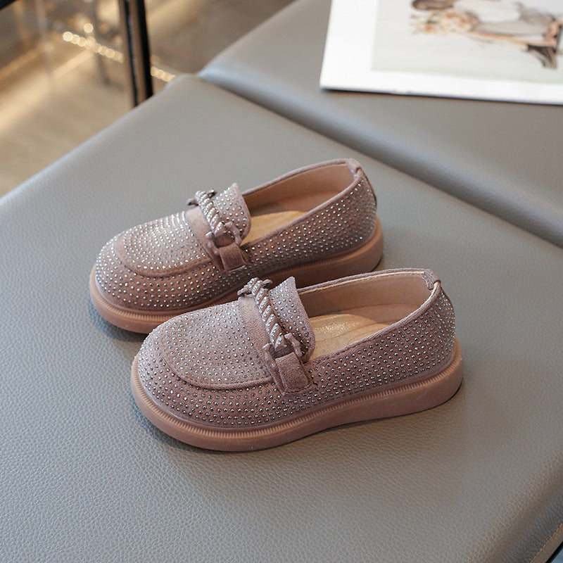Sapato Infantil Feminino Strass Brilhante