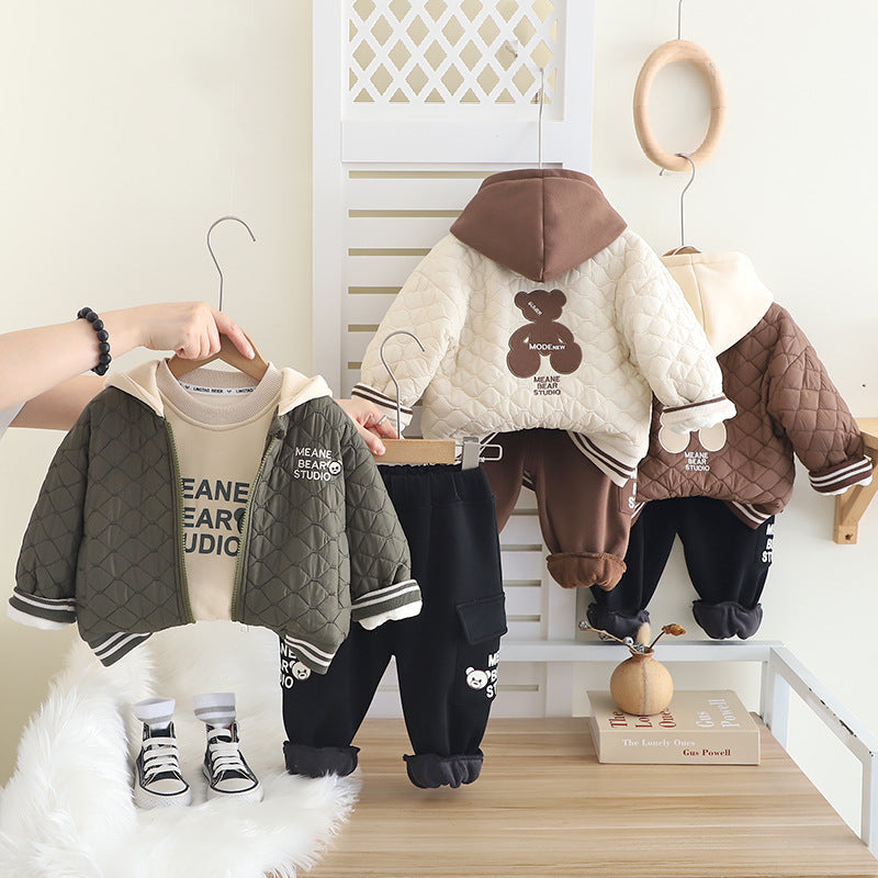 Conjunto Infantil Inverno 3 Peças Ursinho