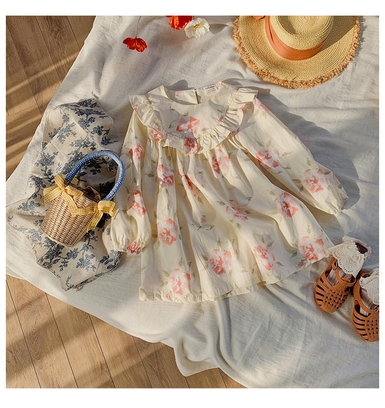 Vestido Infantil Floral Delicado