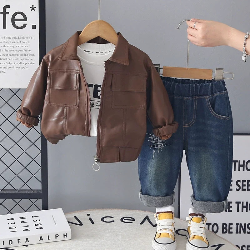 Conjunto Infantil Masculino 3 Peças Jaqueta
