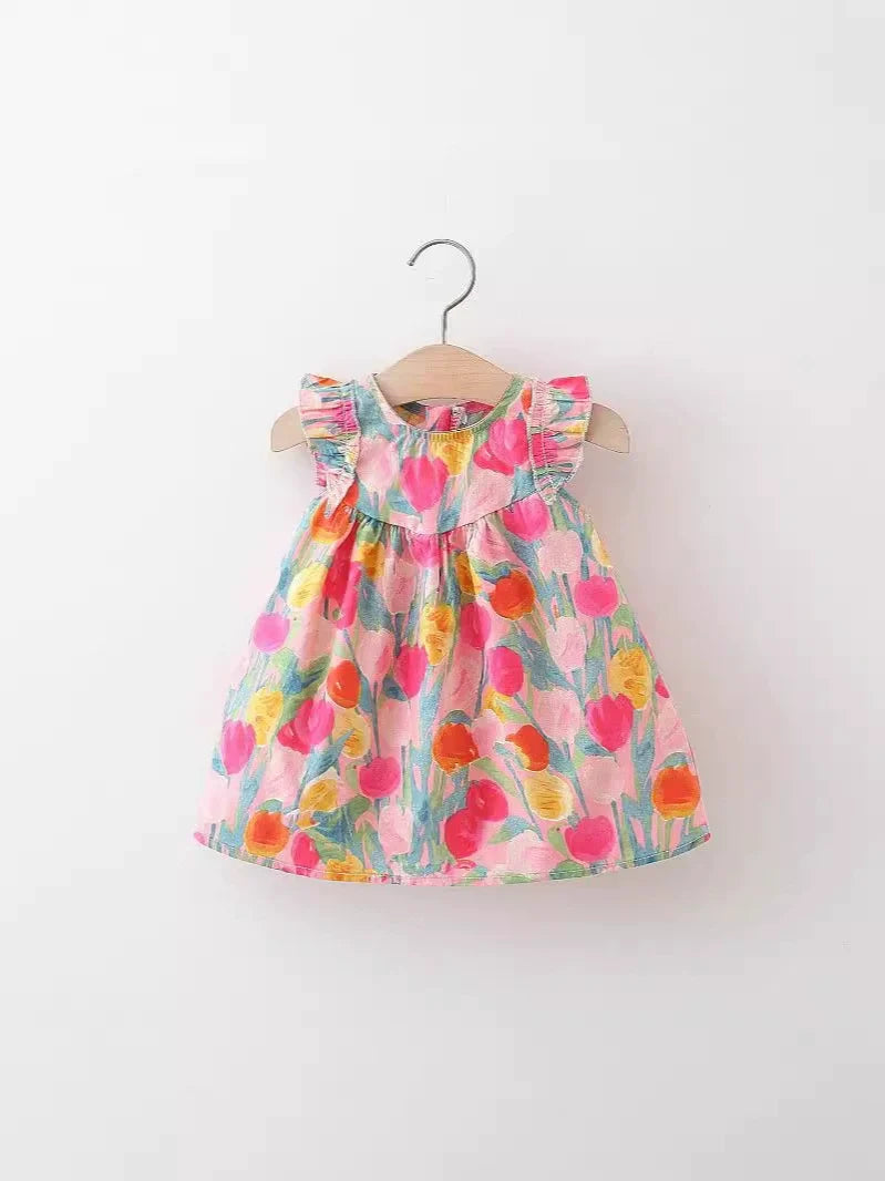 Vestido Infantil Verão Flores
