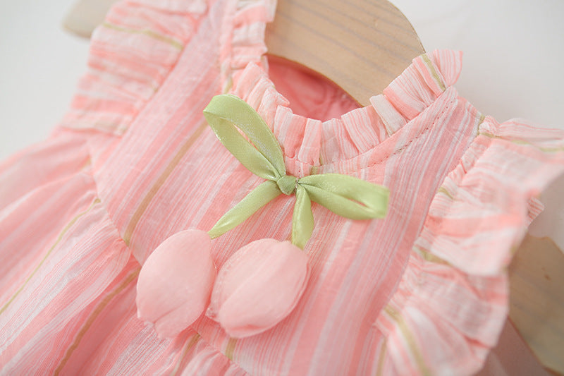 Vestido Infantil Verão Tulipa