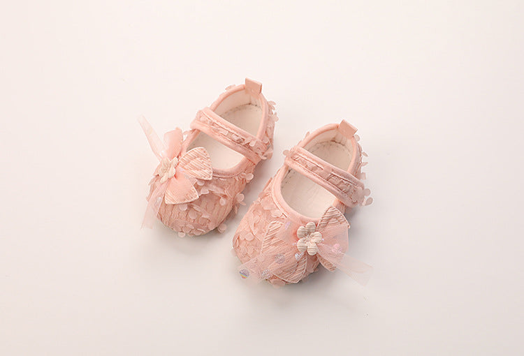 Sapato Infantil Flores Lacinho