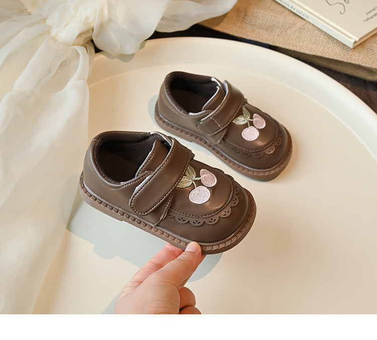 Sapato Infantil Cerejinhas com Velcro