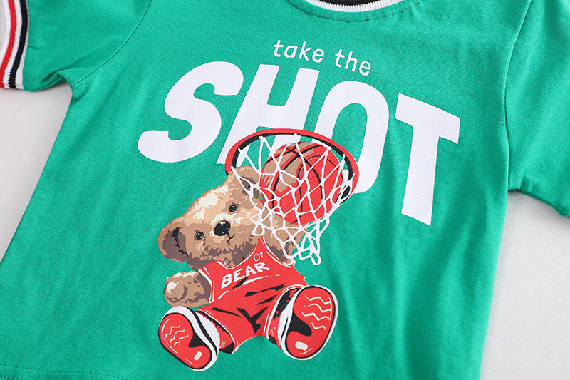 Conjunto Infantil Masculino Ursinho Basquete