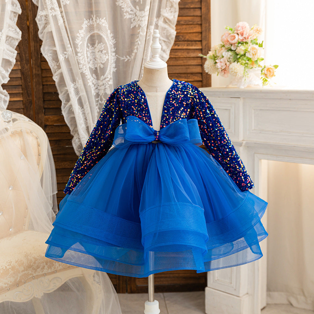Vestido Infantil De Festa Brilhante